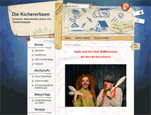 Tablet Screenshot of die-kichererbsen.de